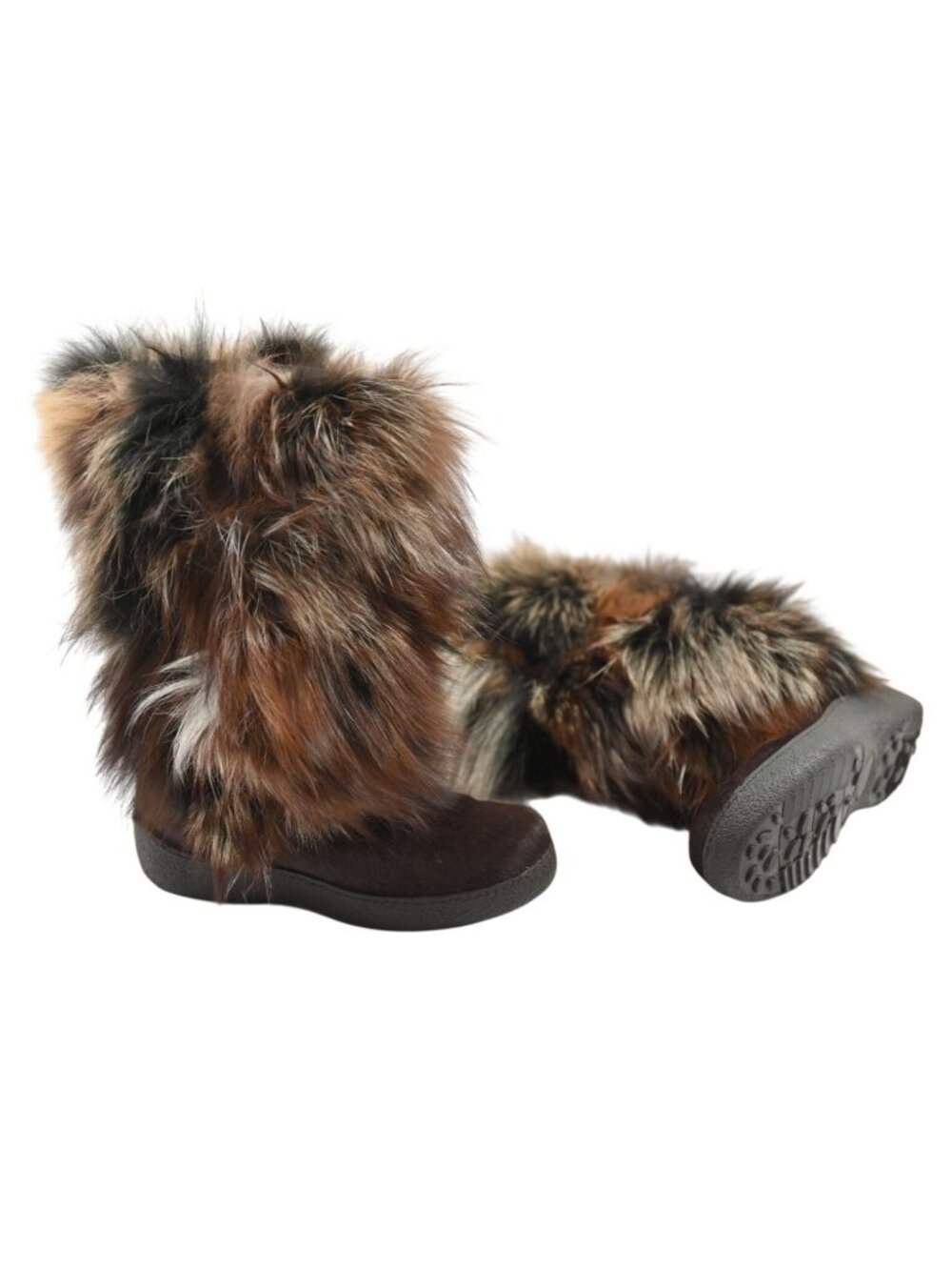Diavolezza Apres Ski Genuine Fox Fur Boots